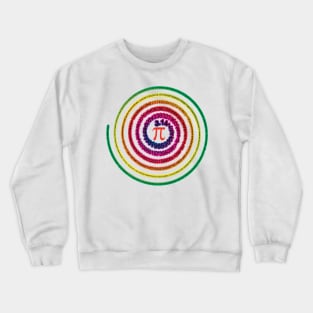 'Pi Spiral Mathematics' Funny Math Gift Crewneck Sweatshirt